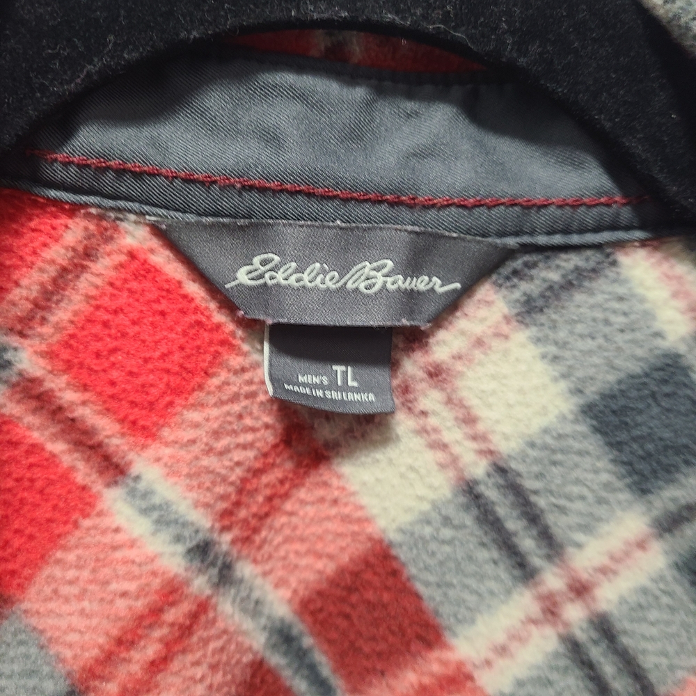 Eddie Bauer Red‎ and White Plaid Shirt - Picture 5 of 7